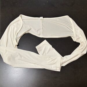 White Long Sleeve Bolero
